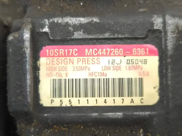 Compressore AC Chrysler Grand Voyager V 2009 10SR17C image 8