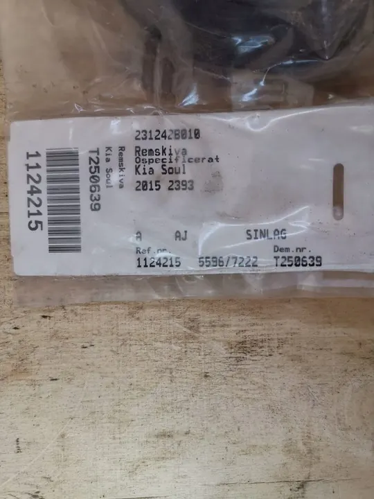 Polia do virabrequim 231242B010 Hyundai image 2