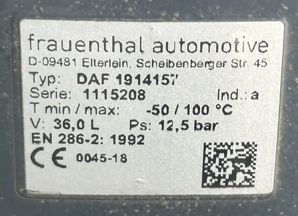 Luftbehälter OEM 1914157 für DAF XF 106 - 36L image 4