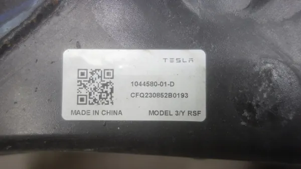 Tesla 3 Y Achterchassis 1044580-01-D image 9