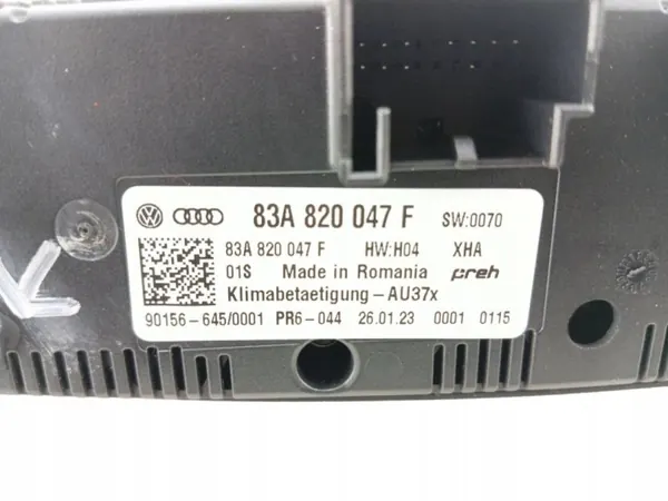 Ilmastointipaneeli OEM 83A820047F Audi Q2:lle 2020-2023 image 8