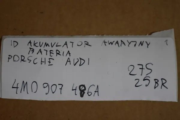 Porsche Batteri OEM 4M0907486A 2Ah Begagnad image 3