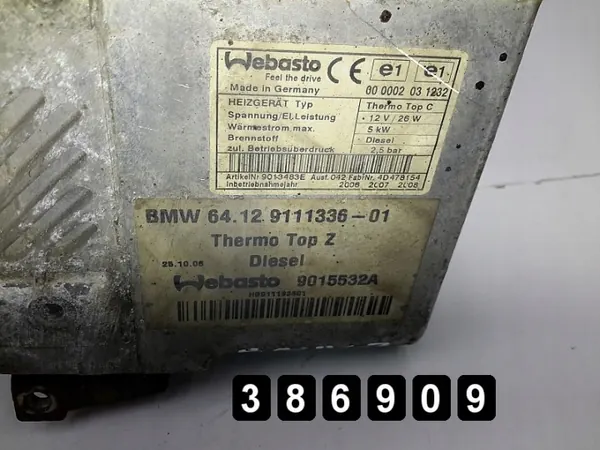 BMW Webasto 3000 Esilämmittin OEM 6412911133601 9015532a image 6