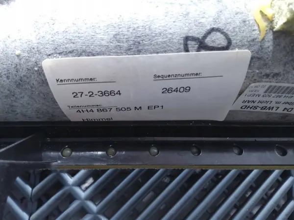 Teto Audi A8 D4 Long Panorama OEM 4H4867505M image 7
