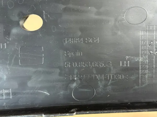 Griglia paraurti anteriore sinistra SEAT LEON image 5