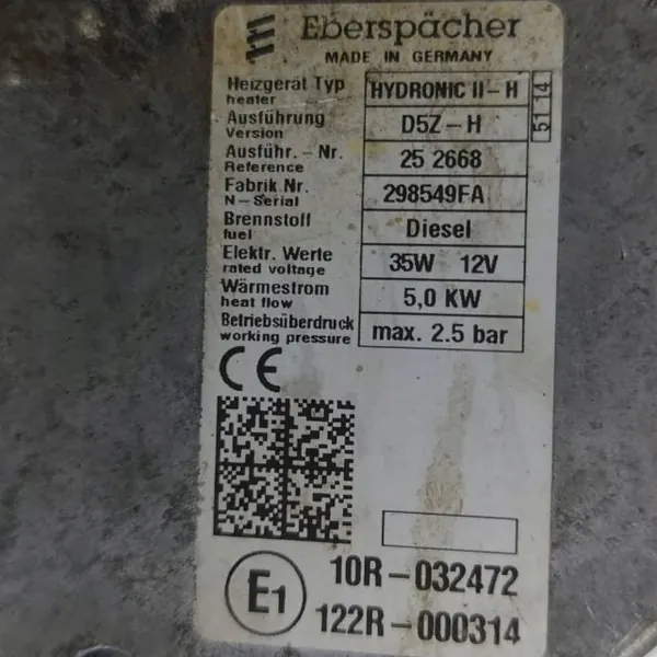 Parkeerstandverwarming Toyota Yaris OEM 122R000314 image 8
