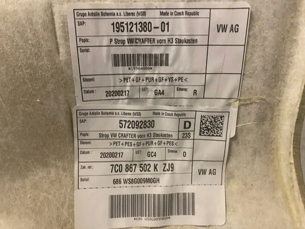 Panel de techo OEM 7C0867502K para VW Crafter image 10