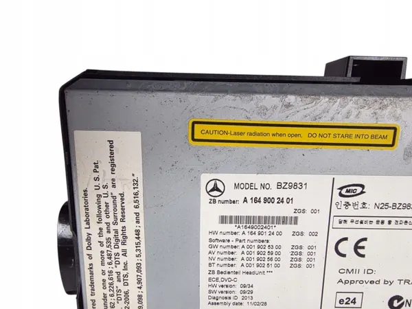 Radio Navigation Téléphone Mercedes ML W164 OEM A1649002401 image 3