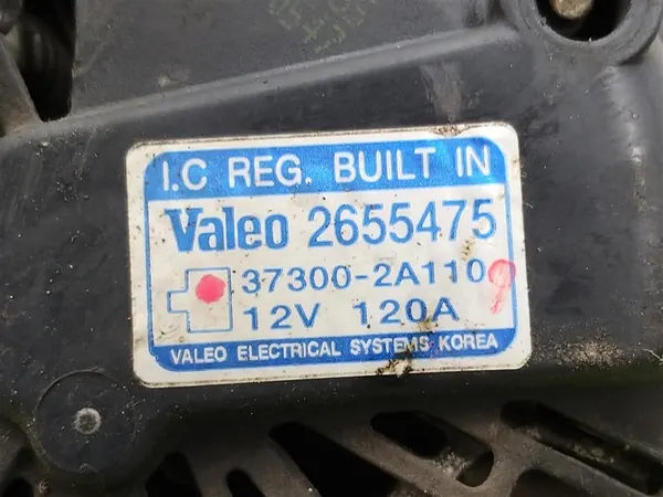 Vaihtovirtageneraattori Hyundai I30 1.6 CRDI 2007-2012 120A 373002A110 image 6