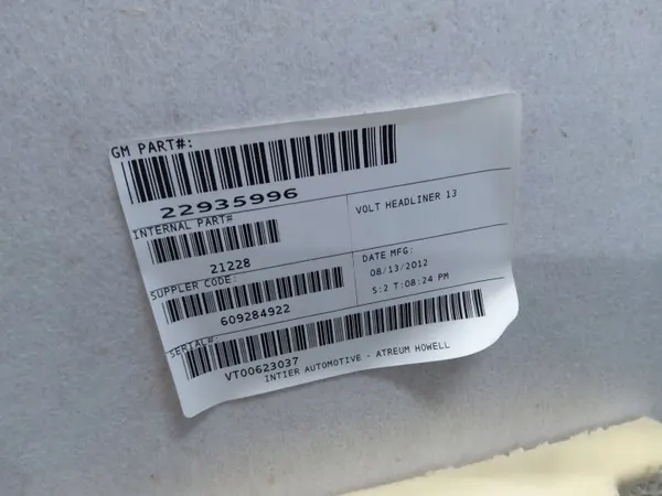 Chevrolet Volt I Katto OEM 22935996 - Käytetty image 5
