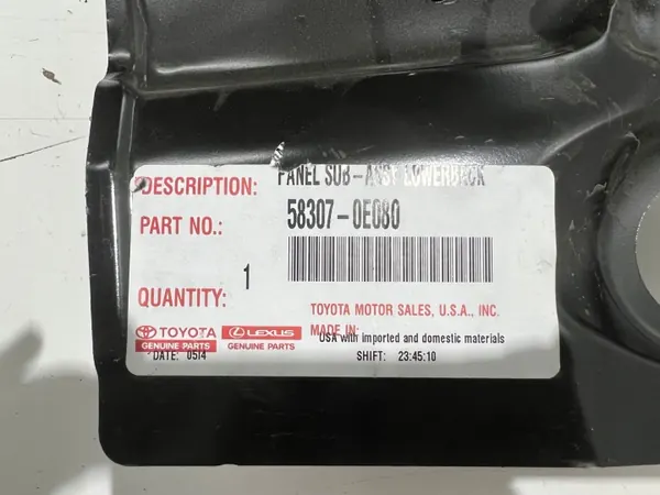 Courroie Arrière Toyota Highlander OEM 58307-0E080 Occasion image 7