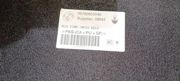 Plancher de coffre Maserati Levante 15-18 OEM 06700855040 image 8