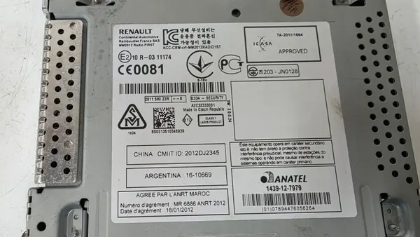Radio CD Renault OEM 281158023R para Scenic III Lift image 3