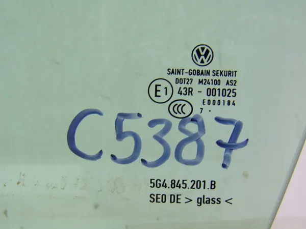 VW Golf VII Linke Vordere Türscheibe OEM 5G4845201B image 4