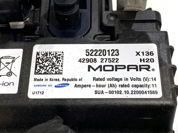 BATTERIE HYBRIDE FIAT 500 1.0 69CH 52220123 image 4