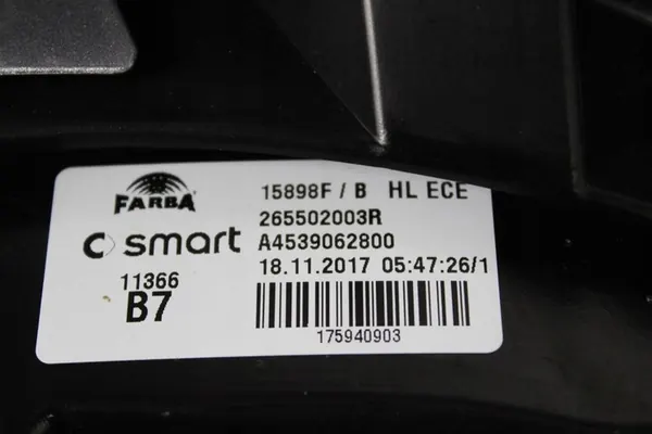 Rechter Achterlicht Smart Forfour 453 LED 2014 Origineel image 4
