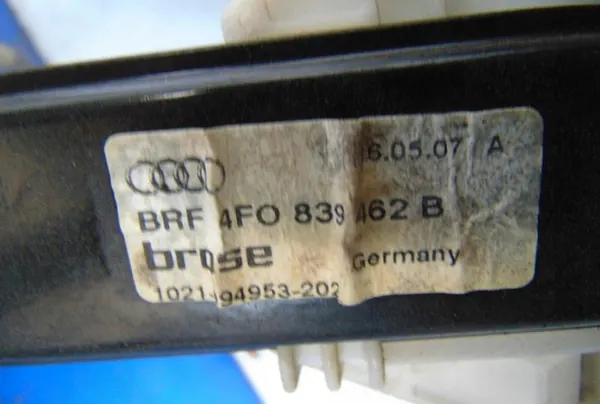 AUDI A6 C6 2.7TDI V6 Elevador de Vidro Elétrico Direito Traseiro OEM image 4