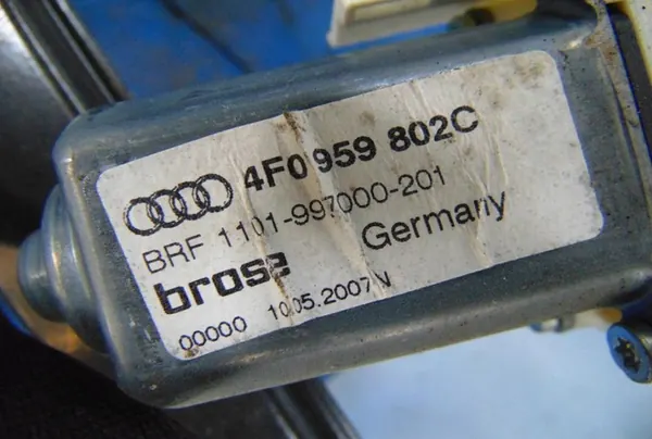 AUDI A6 C6 2.7TDI V6 Elevador de Vidro Elétrico Direito Traseiro OEM image 5