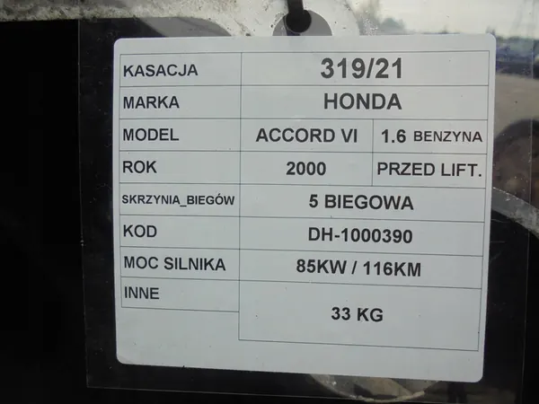 Honda Accord VI 1.6 Manuaalivaihteisto image 3