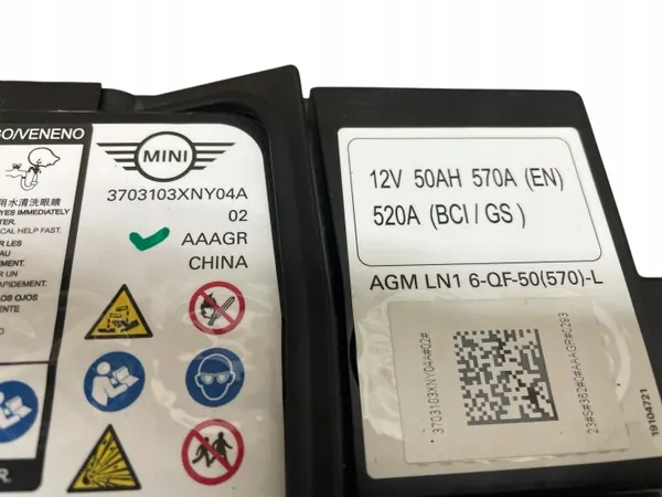 AGM Start-Stop Akku OEM AKUMULATOR 12V 50AH 570A image 3