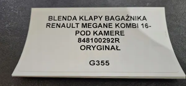 Junta Porta-Malas OEM 848100292R para Renault Megane IV Caravana image 8