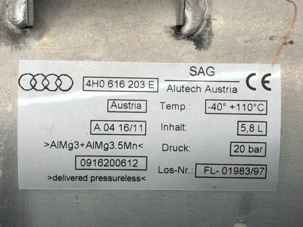 Ilmajousitusastia OEM 4H0616203E Audi A8 D4 image 4