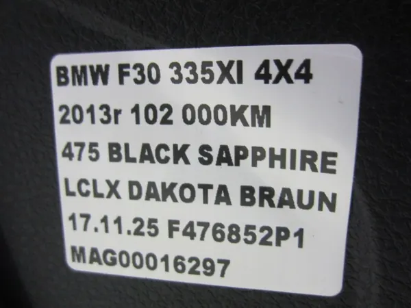 Tableau de bord OEM 565464GFGBMW noir brun HUD image 9