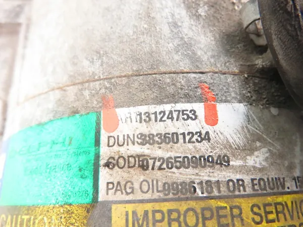 Ilmastointikompressori Opel Zafira B 2.2 - OEM 13124753 image 7