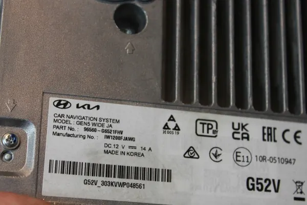 Radio Display Navi OEM 96560-G6521 Kia Picanto III image 5