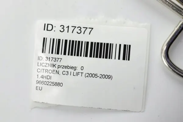 Compteur Citroen C3 OEM 9660225880 - Occasion image 6