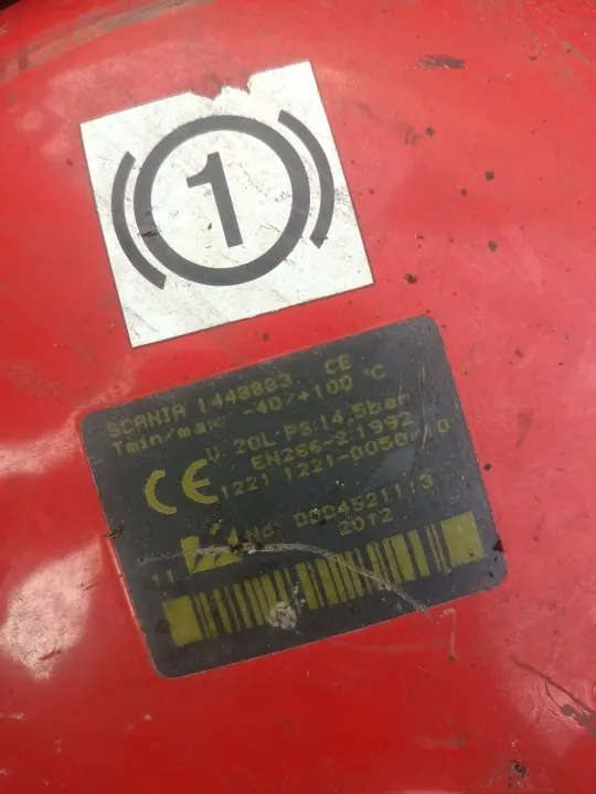 Tanque de ar Scania R 15L 20L 1443383 image 4