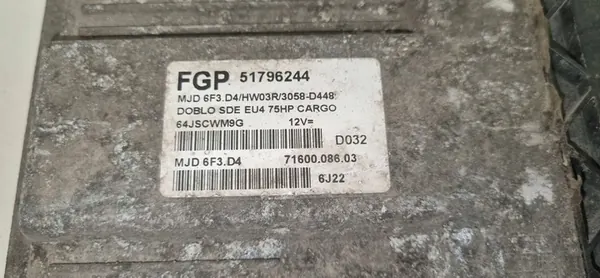 Ordinateur de moteur Fiat Doblo 1.3 Multijet image 2