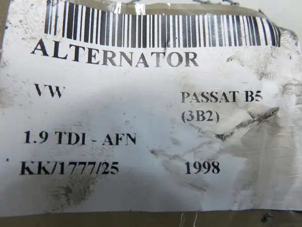 Vaihtovirtageneraattori 120A Skoda VW Audi Seat image 9