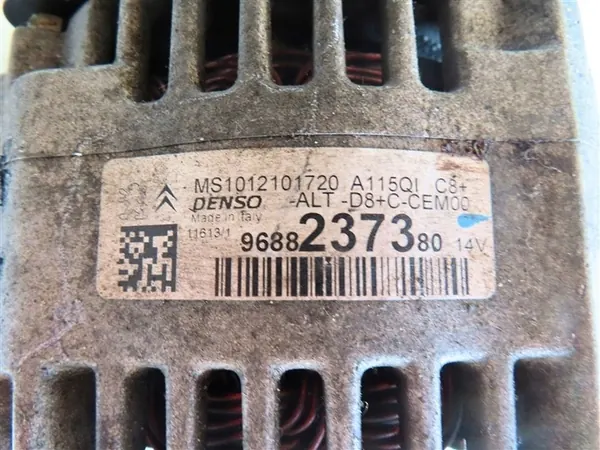Vaihtovirtageneraattori Citroen DS3 1.2 VTI 2009-2019 OEM 9688237380 image 4
