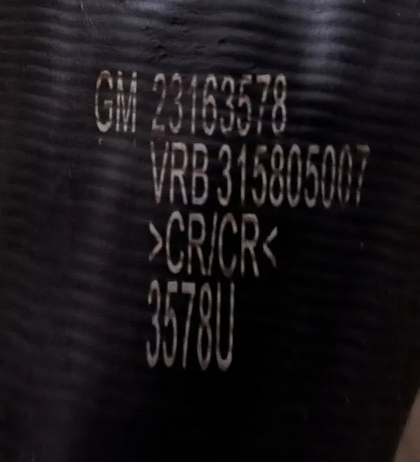 Tuyau Intercooler Opel 23163578 image 5