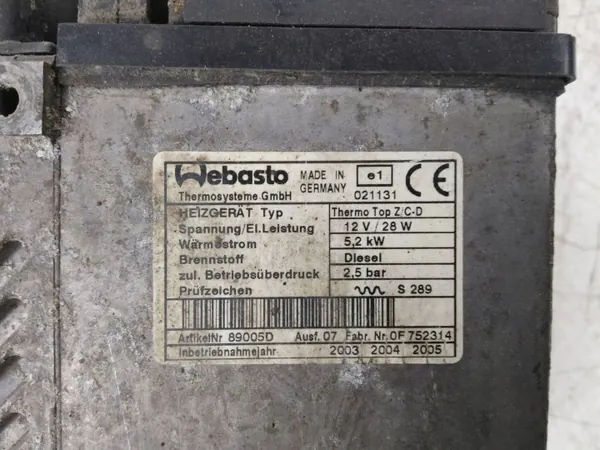 Standheizung Renault Master II OEM 021131 image 3