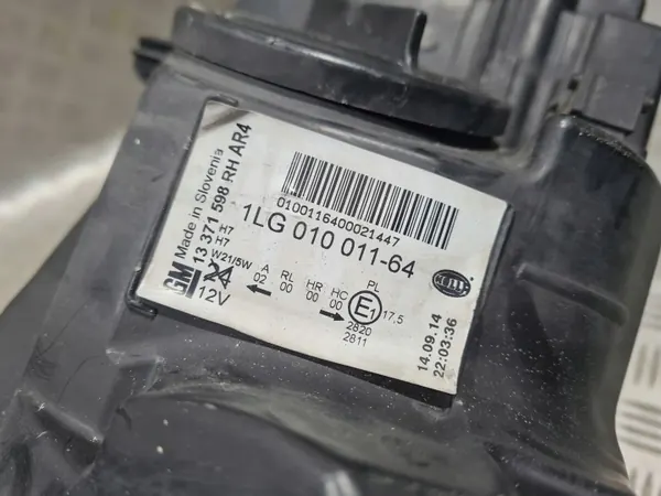 Phare droit OEM 13371598 pour Opel Astra J image 6