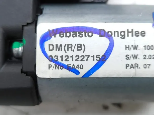 Motor de techo solar Hyundai Santa Fe 2013 OEM 03121227152 image 8