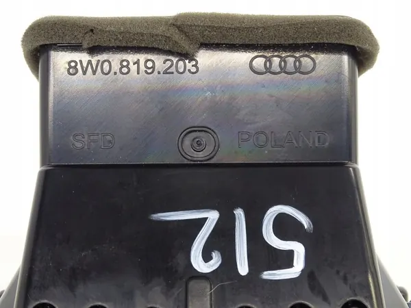 Audi A4 B9 bakre tunnel ventilationsgallret OEM 8W0819203B image 9