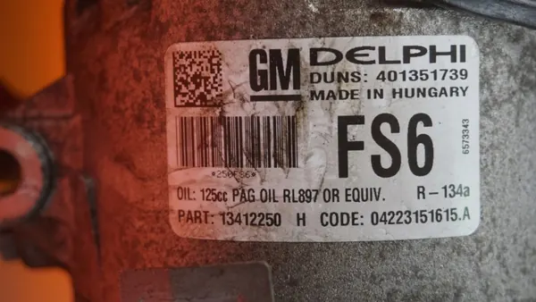 Compressor AC OEM 13412250 para Opel Astra J Mokka image 6