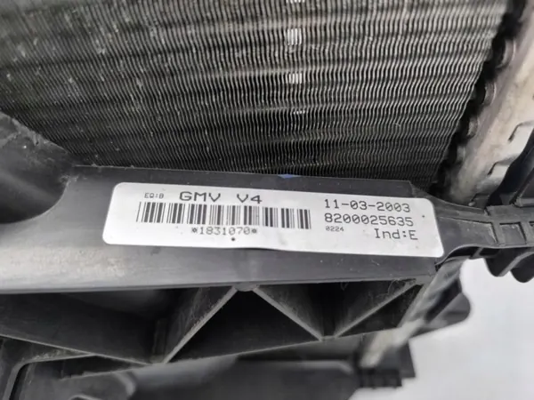 KOMPLET CHŁODNIC WENTYLATOR RENAULT LAGUNA 2 2.0 16V image 5