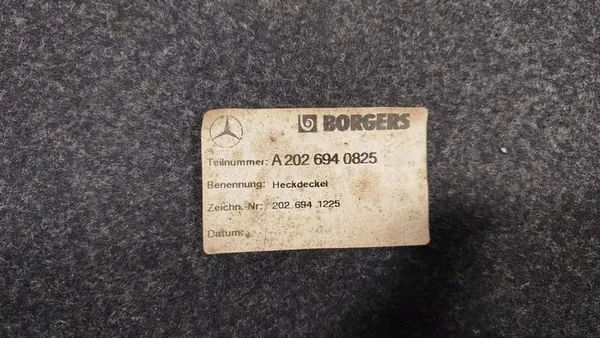 Trunk Plastic Mercedes-Benz C W202 image 6