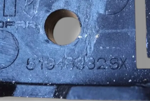 Scivolo di montaggio paraurti sinistro posteriore Fiat 500X 2015 OEM 51937659SX image 5