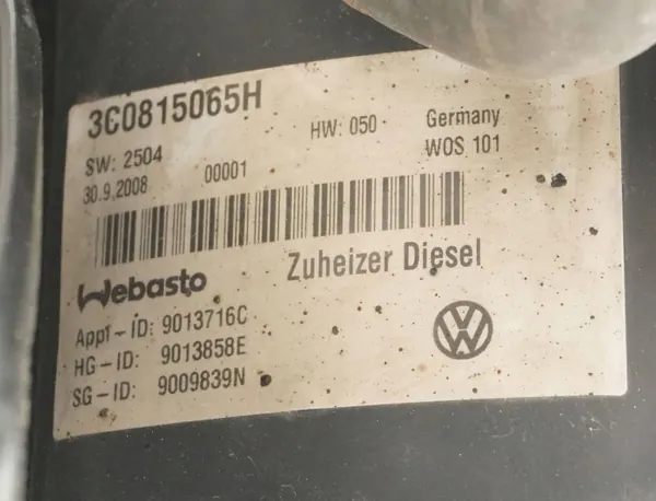 Webasto parkeringsvärme OEM 3C0815065H VW Passat B6 image 6