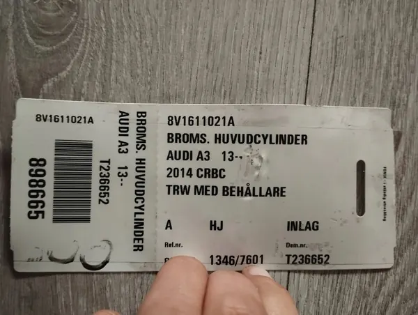 Audi A3 S3 8V Rembekrachtiger 8V1611021A image 3