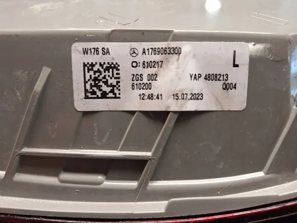 MERCEDES 176 A-KLASA W176 VÄNSTER BAK LED LAMP 2012-2015 image 6