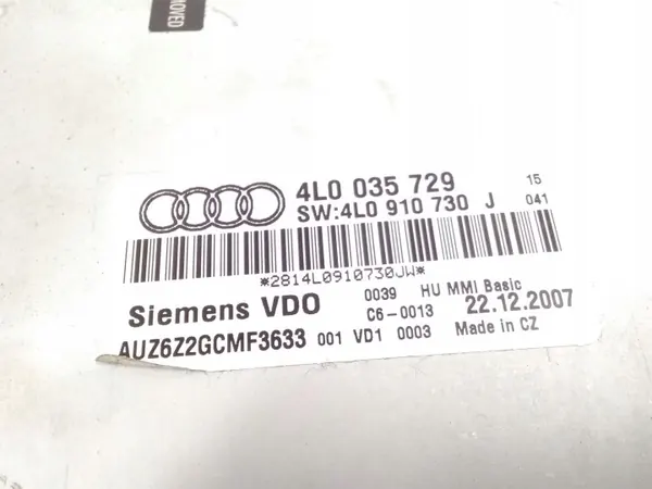 Audi OE 4L0035729 plåtskiftare begagnad image 6