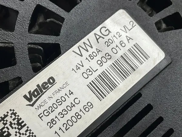 Vaihtovirtageneraattori Audi A6 S6 2011-2018 OE 03L903016A image 4