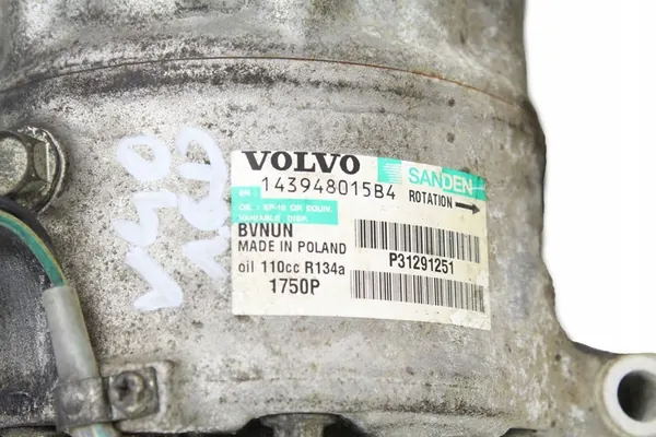 Compresseur de Climatisation Volvo V40 II 1.6D D2 2012-2019 OEM image 2