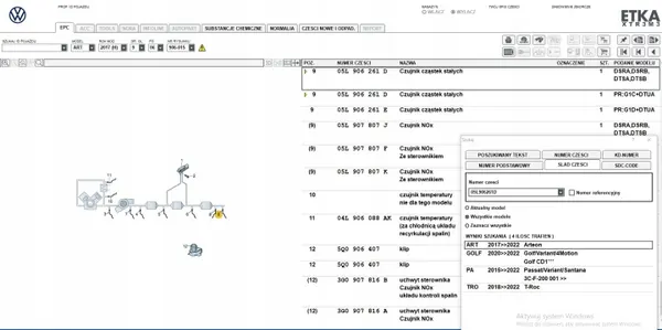 Sonde Lambda NOx d'occasion OEM 05L906261D image 4